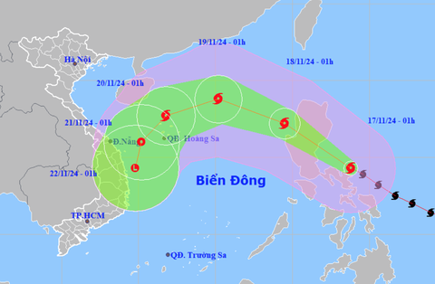 Siêu bão Man-yi vào Biển Đông trong 24 giờ tới - Ảnh 1.