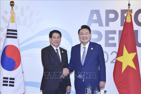 Chủ tịch nước Lương Cường gặp Thủ tướng Nhật Bản, Tổng thống Hàn Quốc - Ảnh 3. Chủ tịch nước Lương Cường gặp Thủ tướng Nhật Bản, Tổng thống Hàn Quốc - Ảnh 2.