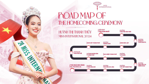 Hoa hậu Thanh Thủy rạng rỡ ngày về nước - Ảnh 10. Hoa hậu Thanh Thủy về nước, diễu hành một vòng TP - Ảnh 10.