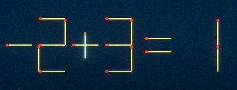 Thử tài IQ: Di chuyển một que diêm để 9-4=6 thành phép tính đúng - Ảnh 1.