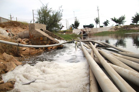 Nước thải từ khu sản xuất giống thủy sản xả thẳng ra biển Ninh Thuận - Ảnh 5. Nước thải từ khu sản xuất giống thủy sản xả thẳng ra biển Ninh Thuận - Ảnh 2.