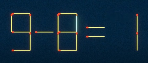 Thử tài IQ: Di chuyển một que diêm để 8+19=5 thành phép tính đúng - Ảnh 1.