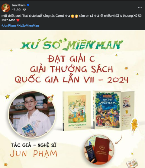 Jun Phạm nhận giải quốc gia; Màn biểu diễn của G-Dragon trở thành phòng chat quốc tế - Ảnh 2. Jun Phạm nhận Giải thưởng Sách quốc gia; Phần bình luận về G-Dragon thành phòng chat quốc tế - Ảnh 2.