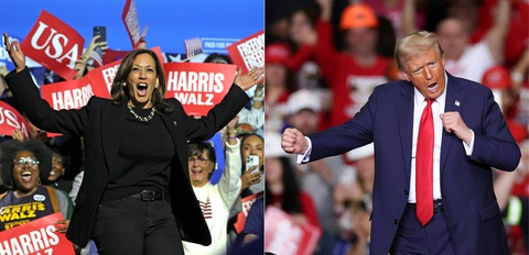 Bầu cử Mỹ: Ông Trump, bà Harris chạy đua đến phút chót - Ảnh 1. Bầu cử Mỹ: Ông Trump, bà Harris chạy đua đến phút chót - Ảnh 1.