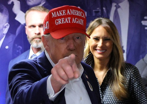 Bầu cử Mỹ: Ông Trump và vợ đi bỏ phiếu, tuyên bố sẽ thắng giòn giã - Ảnh 2. Bầu cử Mỹ: Ông Trump và vợ đi bỏ phiếu, tuyên bố sẽ thắng giòn giã - Ảnh 2.