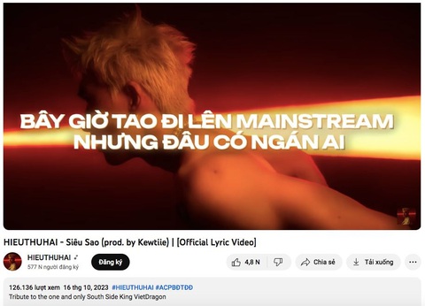 HIEUTHUHAI khoe Trình rap diss, mà hiền quá không thấm - Ảnh 2. HIEUTHUHAI khoe Trình rap diss, mà hiền quá không thấm - Ảnh 2.