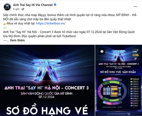 Concert Anh trai say hi đẩy đội tuyển Việt Nam khỏi sân Mỹ Đình? - Ảnh 4. Concert Anh trai say hi đẩy đội tuyển Việt Nam khỏi sân Mỹ Đình? - Ảnh 2.