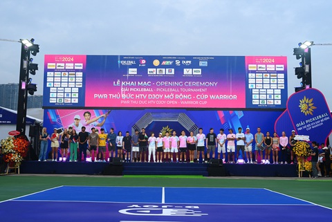 Chính thức khởi tranh Giải pickleball PWR Thủ Đức HTV DJOY mở rộng - Cúp WARRIOR - Ảnh 1.