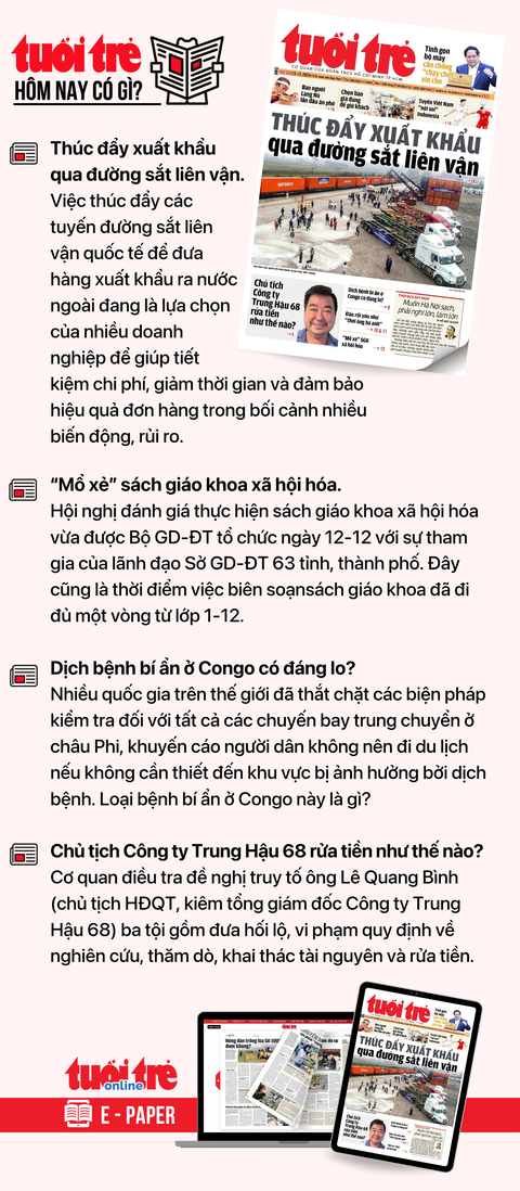Tin tức sáng 13-12: ADB nâng dự báo tăng trưởng kinh tế Việt Nam; Đông Nam Bộ đón triều cường - Ảnh 6.