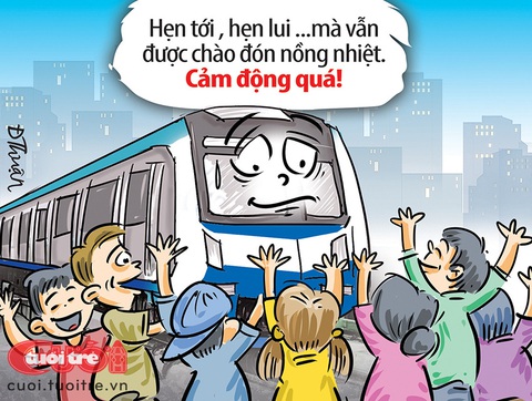 Người dân đón chào khiến metro cảm động - Ảnh 1.