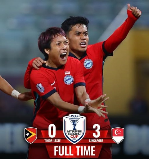 Tuyển Singapore thắng đậm Timor Leste - Ảnh 1.