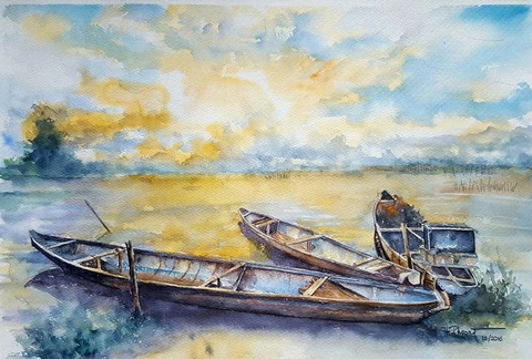 h - Ảnh 6. Đưa thời trang vào hội họa - Ảnh 8.