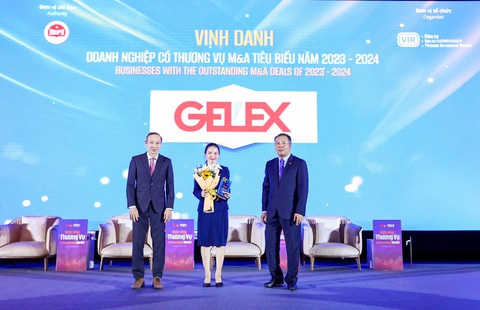 GELEX lần thứ 2 được vinh danh Doanh nghiệp có thương vụ M&A tiêu biểu - Ảnh 1. GELEX lần thứ 2 được vinh danh Doanh nghiệp có thương vụ M&A tiêu biểu - Ảnh 1.
