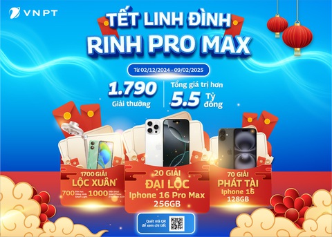 Đón Tết linh đình cùng kho quà gần 5,6 tỉ đồng từ VNPT - Ảnh 1. Đón Tết linh đình cùng kho quà gần 5,6 tỉ đồng từ VNPT - Ảnh 1.