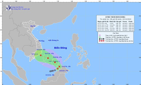 Áp thấp nhiệt đới hướng về quần đảo Trường Sa - Ảnh 1. Áp thấp nhiệt đới hướng về quần đảo Trường Sa - Ảnh 1.