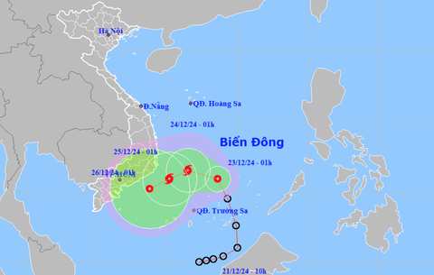 Áp thấp nhiệt đới trên Biển Đông khả năng mạnh lên thành bão số 10 - Ảnh 1.