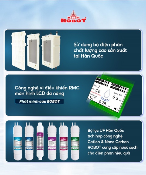 Những tiện ích của máy lọc nước điện giải - nóng thông minh - lạnh ROBOT - Ảnh 3.