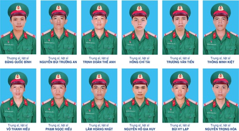 Truy tặng Huy hiệu Tuổi trẻ dũng cảm và truy thăng quân hàm cho 12 liệt sĩ hy sinh tại Quân khu 7 - Ảnh 1.