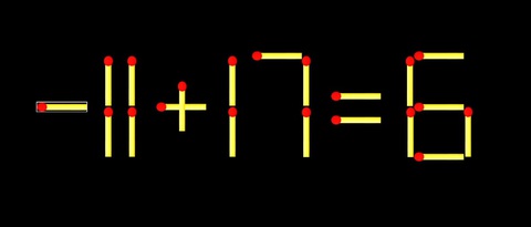 Thử tài IQ: Di chuyển một que diêm để 71+17=6 thành phép tính đúng - Ảnh 1.