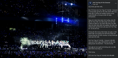 Anh trai say hi dính loạt ồn ào hậu concert 3, ban tổ chức lên tiếng xin lỗi - Ảnh 5. Anh trai say hi dính loạt ồn ào hậu concert 3, ban tổ chức lên tiếng xin lỗi? - Ảnh 4.