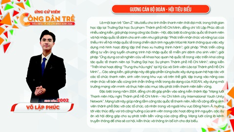 Bình chọn Công dân trẻ tiêu biểu TP.HCM 2024 - Ảnh 14. Hoa hậu Ngọc Châu, ca sĩ Phương Mỹ Chi là ứng viên Công dân trẻ tiêu biểu TP.HCM 2024 - Ảnh 15.