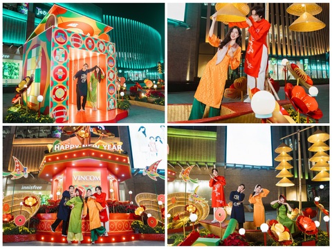 Vincom Mega Mall Smart City mang đến không gian trải nghiệm Tết đương đại giao thoa giữa miền Bắc và miền Tây Nam Bộ độc đáo. Ảnh: Đ.H Vincom Mega Mall Smart City mang đến không gian trải nghiệm Tết đương đại giao thoa giữa miền Bắc và miền Tây Nam Bộ độc đáo - Ảnh: Đ.H.