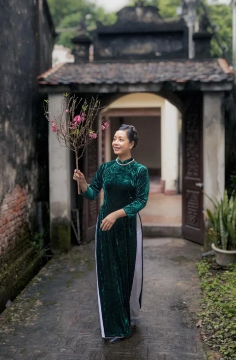 Hăm ba ông Táo chầu trời, bình vôi ở lại chịu đời đắng cay- Ảnh 8. Chiều Xuân và cành đào đầu tiên của Tết Giáp Thìn - Ảnh: NVCC