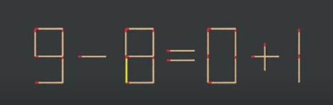 Thử tài IQ: Di chuyển một que diêm để 5-8=1+4 thành phép tính đúng- Ảnh 4.