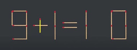 Thử tài IQ: Di chuyển một que diêm để 9+1=2-8 thành phép tính đúng- Ảnh 6.