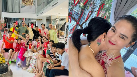 Ngọc Trinh cùng gia đình trong ngày đầu năm mới - Ảnh: FBNV Ngọc Trinh quây quần bên gia đình trong ngày đầu năm mới - Ảnh: FBNV