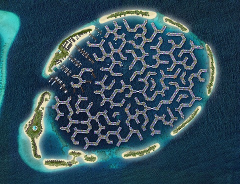 Thành phố nổi Maldives - Ảnh: maldivesfloatingcity.com Thành phố nổi Maldives - Ảnh: maldivesfloatingcity.com