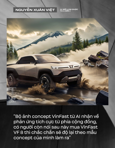Nhiếp ảnh gia Việt nổi tiếng với concept VinFast: 'AI mới chỉ hỗ trợ thiết kế ô tô'- Ảnh 8. Nhiếp ảnh gia Việt nổi tiếng với concept VinFast: 'AI mới chỉ hỗ trợ thiết kế ô tô'- Ảnh 8.