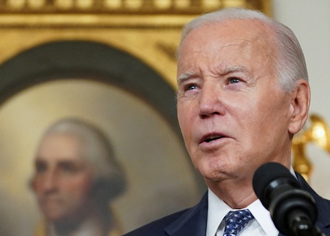 Ông Biden gia nhập TikTok, hy vọng thu hút cử tri trẻ- Ảnh 1. Tổng thống Mỹ Joe Biden - Ảnh: REUTERS