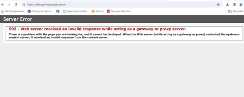Tới trưa 18-2, trang web Trung tâm chiếu phim Quốc gia vẫn chưa hoạt động trở lại - Ảnh chụp màn hình Tới trưa 18-2, trang web Trung tâm Chiếu phim quốc gia vẫn chưa hoạt động trở lại - Ảnh chụp màn hình