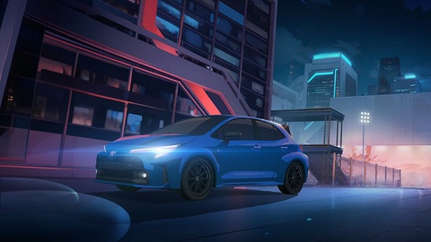 Hãng xe Toyota sản xuất phim hoạt hình- Ảnh 3. Anime cho phép chụp những bức chân dung lớn hơn thực tế của cả ô tô và con người.