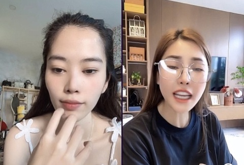 Nam Em bóc mẽ danh xưng hoa hậu, 'cà khịa' cả showbiz Việt- Ảnh 2. Nam Em rủ đàn chị Quế Vân kể xấu về tình cũ Trường Giang