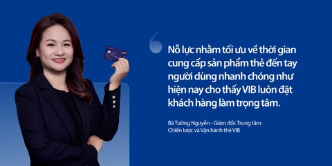 VIB và hành trình tiên phong về công nghệ thẻ tín dụng- Ảnh 4. Bà Tường Nguyễn - giám đốc Trung tâm Chiến lược và Vận hành thẻ VIB