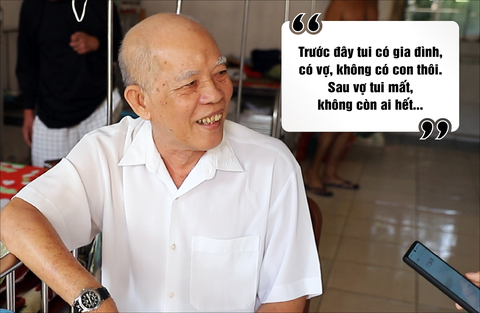 Sacombank mang hành trình 'Ấm tình mùa xuân' đến với cộng đồng- Ảnh 2. Ông Lê Văn Lương, 78 tuổi, đã sống 4 năm tại Trung tâm Nuôi dưỡng người già và trẻ em không nơi nương tựa TP. Cần Thơ - Ảnh: Sacombank