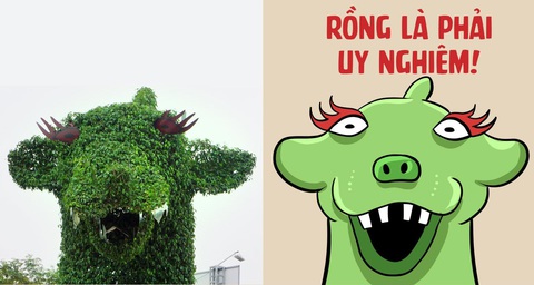 Cùng nghe linh vật rồng 'kể chuyện' qua nét vẽ Thăng Fly- Ảnh 8. Mặc định "rồng là phải uy nghiêm" đã nhiều năm qua cần thay đổi?! Cách đây 7 năm, "chú rồng" ở tỉnh Thanh Hóa "chào đời", được nhận xét như nhân vật chú lười Sid của phim hoạt hình Kỷ băng hà. Ngoại hình đỏm dáng ngày nào của "chú rồng" này khiến "định kiến" về loài rồng trong trí tưởng tượng cần xóa bỏ ngay và luôn.