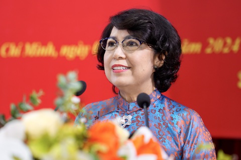 Chủ tịch Ủy ban trung ương Mặt trận Tổ quốc Việt Nam Tô Thị Bích Châu phát biểu tại chương trình - Ảnh: HỮU HẠNH Bà Tô Thị Bích Châu phát biểu tại chương trình - Ảnh: HỮU HẠNH