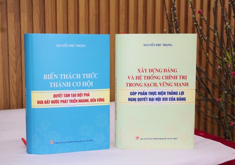 Hai cuốn sách vừa ra mắt của Tổng bí thư Nguyễn Phú Trọng - Ảnh: NXB Chính trị quốc gia Sự thật Hai cuốn sách vừa ra mắt của Tổng bí thư Nguyễn Phú Trọng - Ảnh: NXB Chính trị quốc gia Sự thật
