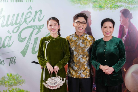 Từ trái qua: Puka, Minh Dự, Kim Xuân trong buổi ra mắt phim tối 1-2 - Ảnh: BTC Từ trái qua: Puka, Minh Dự, Kim Xuân trong buổi ra mắt phim tối 1-2 - Ảnh: BTC