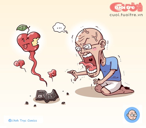 Tiễn ông Táo về trời mà buồn thúi ruột- Ảnh 1. Tiễn ông Táo về trời mà buồn thúi ruột - Tranh: Anh Trọc Comics