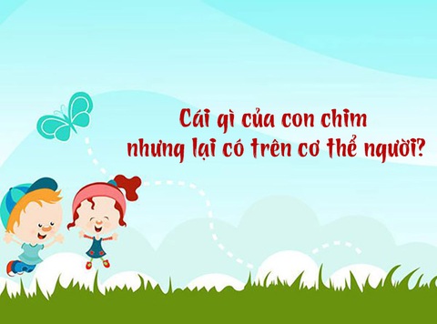 Câu đố hack não: Cái gì của con chim nhưng lại có trên cơ thể người?- Ảnh 1. Câu đố hack não: Cái gì của con chim nhưng lại có trên cơ thể người?- Ảnh 1.
