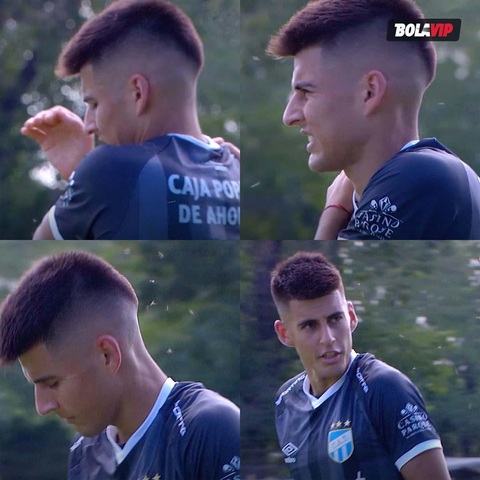 Các cầu thủ Argentina vừa đá bóng vừa 'đuổi muỗi'- Ảnh 2. Joaquín Pereyra bị muỗi tấn công - Ảnh: Bolavip