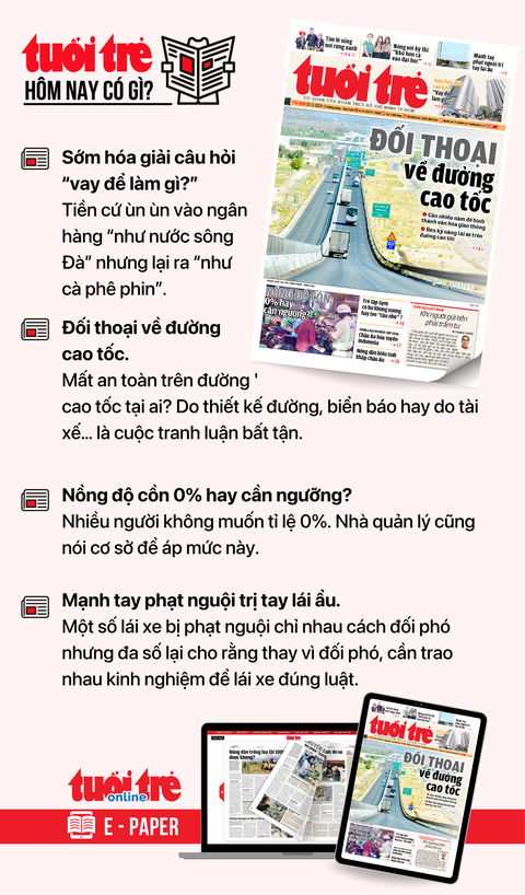 Tin tức chính trên Tuổi Trẻ nhật báo hôm nay 22-2. Để đọc Tuổi Trẻ báo in phiên bản E-paper, mời bạn đăng ký Tuổi Trẻ Sao TẠI ĐÂY Tin tức chính trên Tuổi Trẻ nhật báo hôm nay 22-2. Để đọc Tuổi Trẻ báo in phiên bản E-paper, mời bạn đăng ký Tuổi Trẻ Sao TẠI ĐÂY