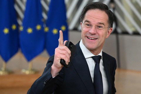 Thủ tướng Hà Lan Mark Rutte đang nhận được sự ủng hộ cho vị trí tổng thư ký NATO kế nhiệm - Ảnh: AFP Thủ tướng Hà Lan Mark Rutte là ứng cử viên sáng giá cho vị trí tổng thư ký NATO kế nhiệm - Ảnh: AFP