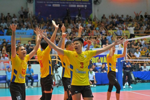 CLB Sanest Khánh Hòa vô địch nội dung nam Giải bóng chuyền vô địch quốc gia 2023 - Ảnh: @bcvn.wtt CLB Sanest Khánh Hòa là đương kim vô địch Giải bóng chuyền vô địch quốc gia - Ảnh: @bcvn.wtt