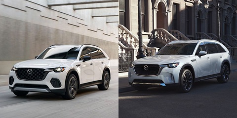 Mazda CX-70 nhỏ nhưng đắt hơn đàn anh CX-90, hãng lên tiếng giải thích- Ảnh 1. Mazda CX-70 và CX-90 giống nhau chằn chặn từ thiết kế nội tới ngoại thất, khác biệt lớn nhất giữa 2 xe chỉ là số hàng ghế mà thôi - Ảnh: Car and Driver