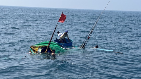 Công an vào cuộc vụ tàu hàng tông chìm tàu cá làm 1 người chết- Ảnh 5. Vị trí tàu cá bị chìm - Ảnh: V.T.